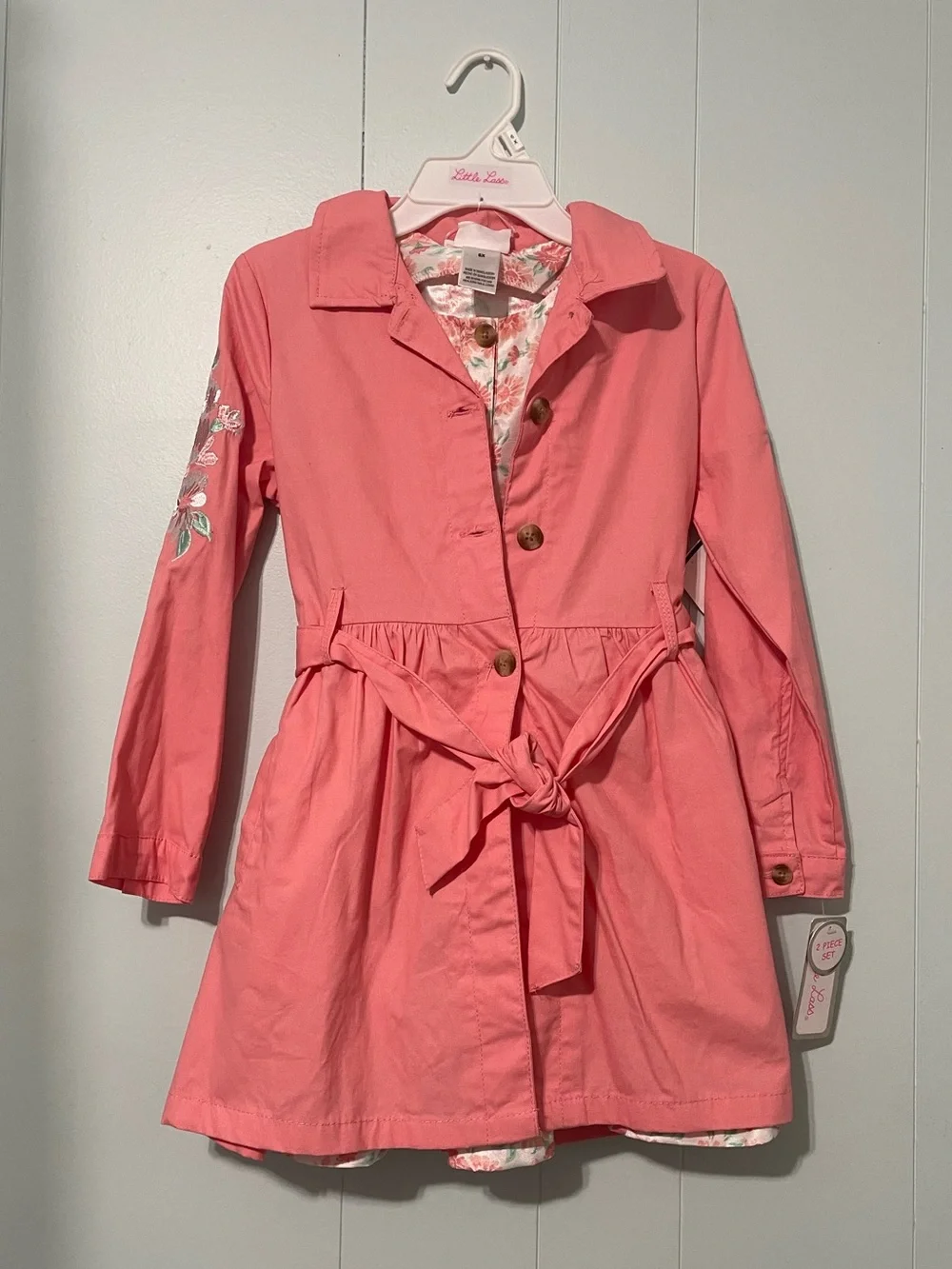 NWT Little Lass Dress and Coat Outfit